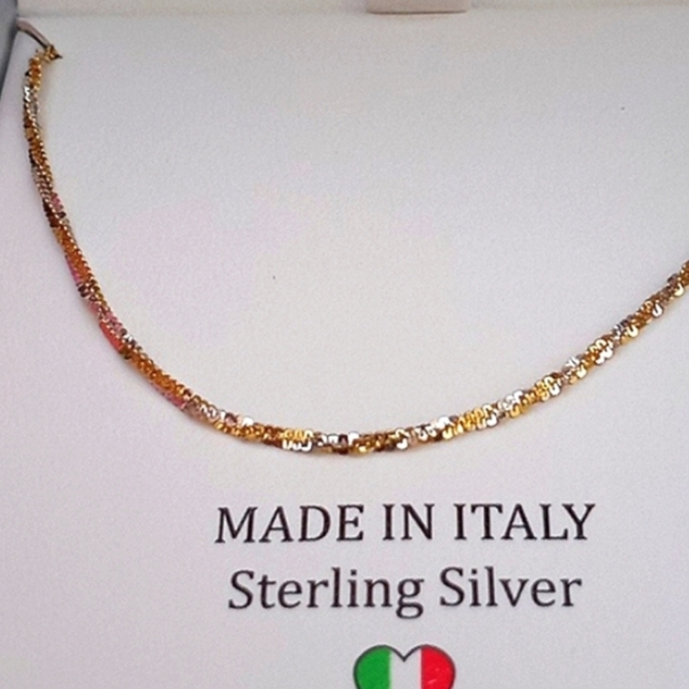 Elegant Gold and Silver Necklace